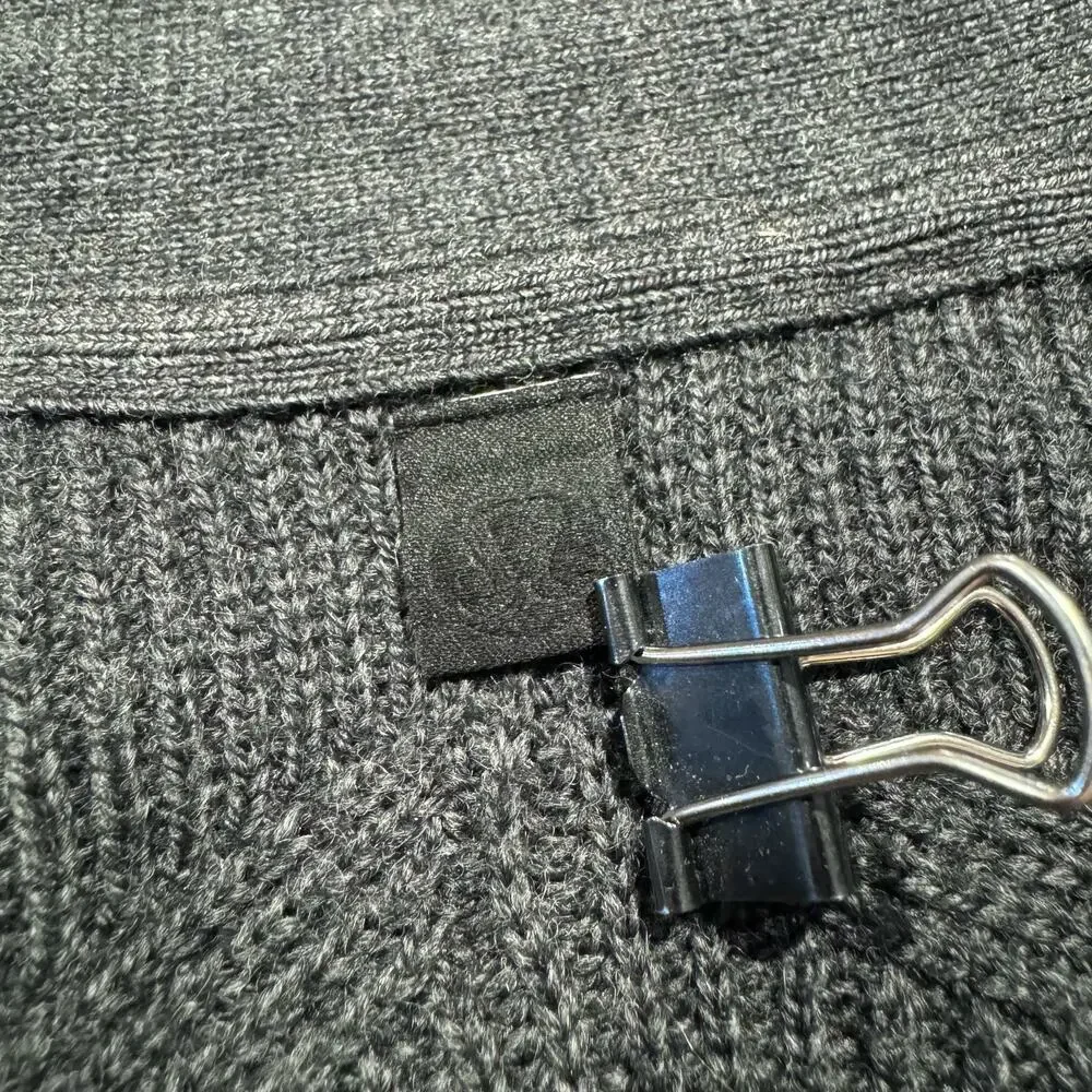 Lululemon Womens Cardigan Sweater Merino Wool Ribbed Long Wrap Gray Size 4 EZ